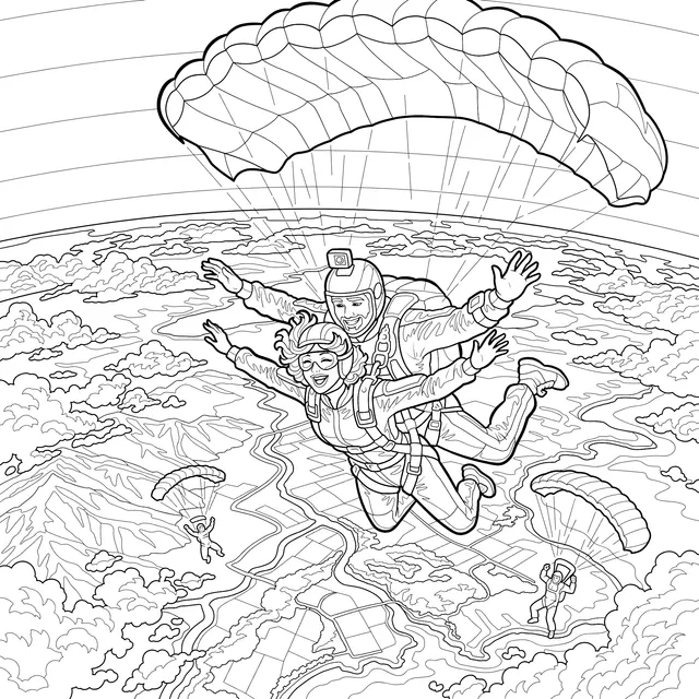 Ai1505_Double_parachute_jump