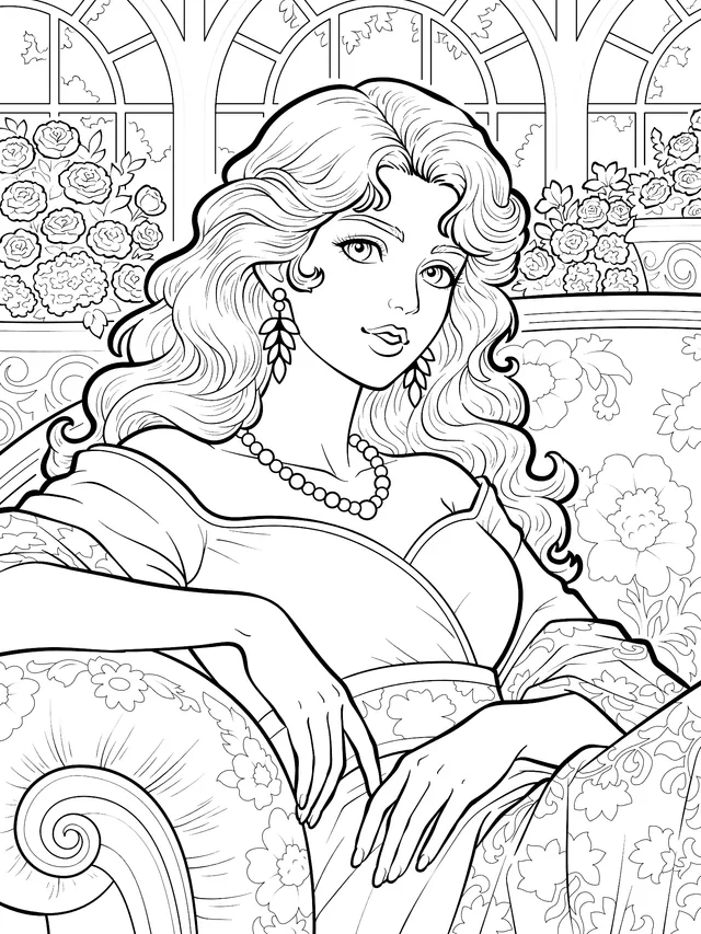 Elegant Vintage - style Woman