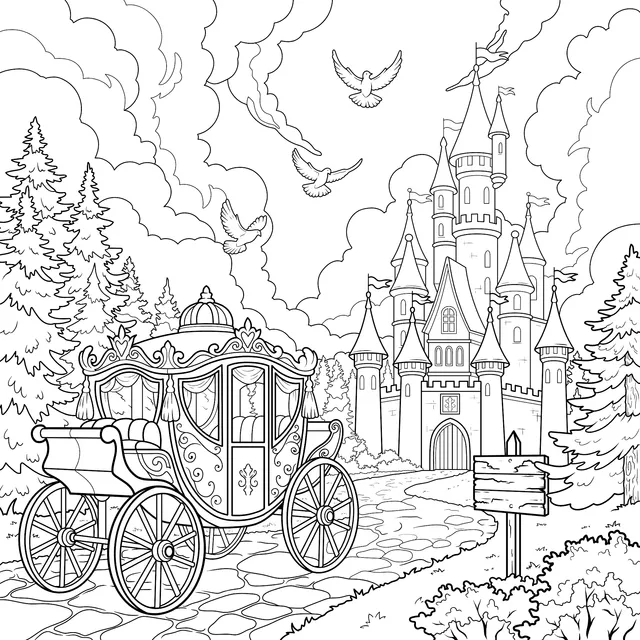 Dreamy Castle and Carriage