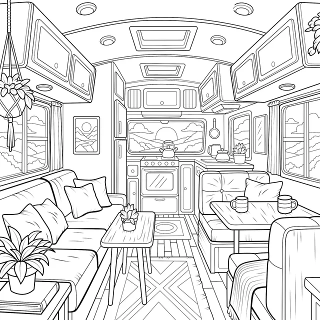 Cozy RV Interior
