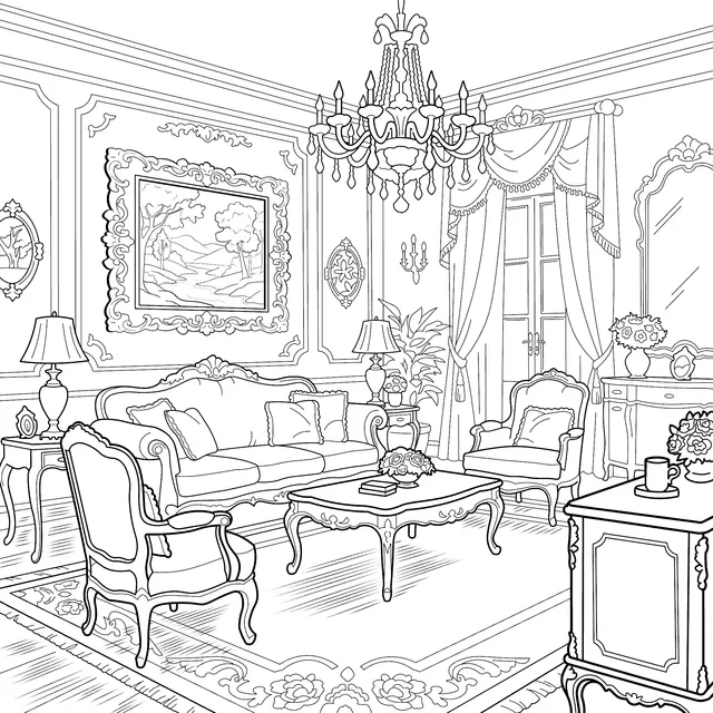 Elegant Living - room Scene