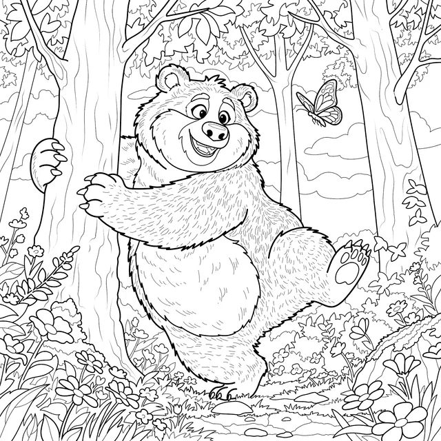 Ai1513_Bear_Butterfly_Forest