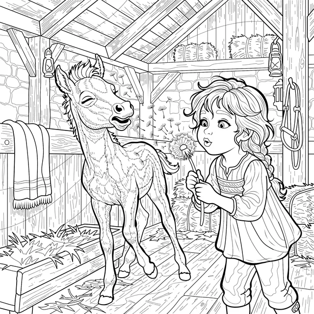 1524_Foal_Girl_Barn