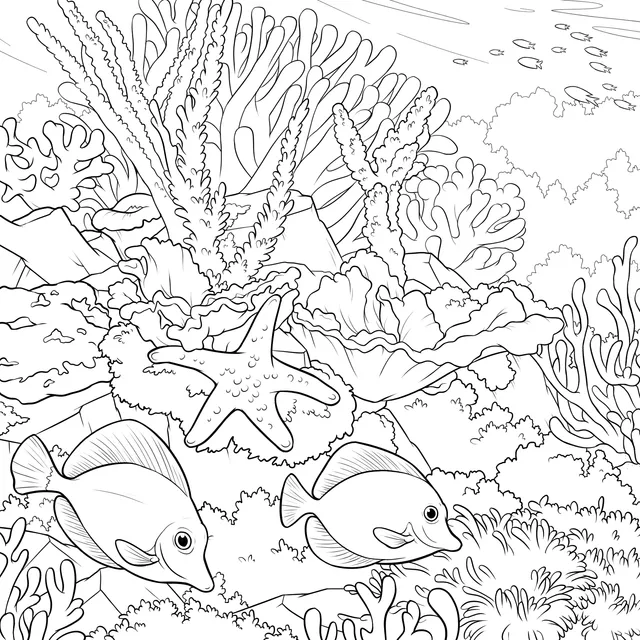 Underwater Corals and Fish