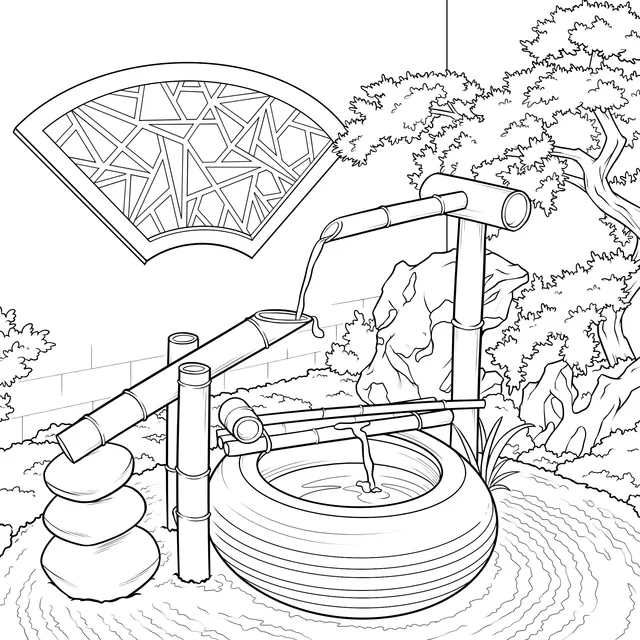 Japanese Garden Scene