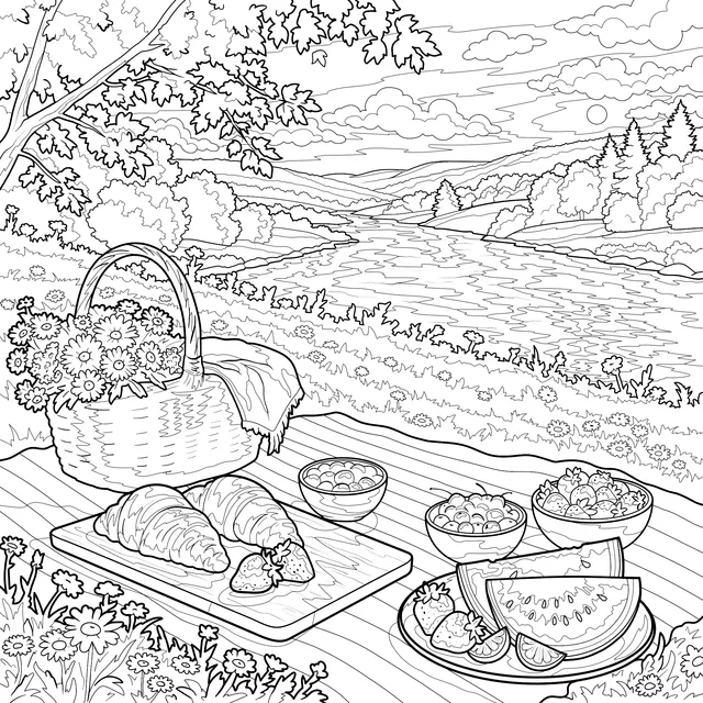 Outdoor Picnic Scenery