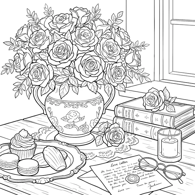 Romantic Still - life by the Window