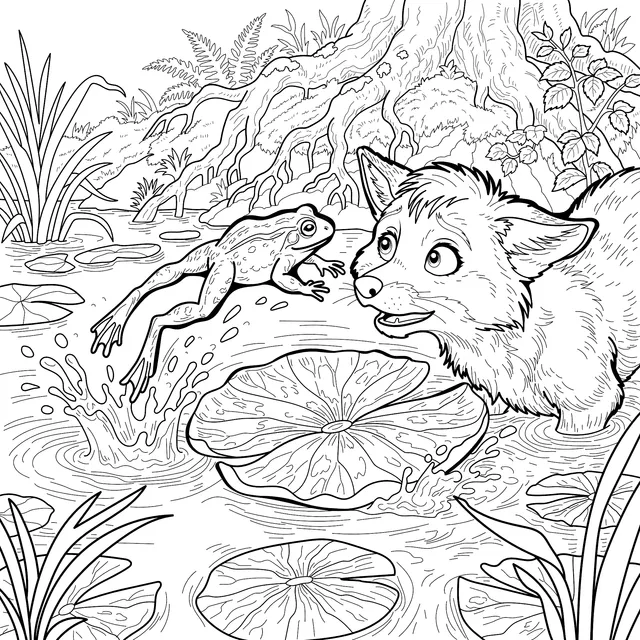 Fox and Frog