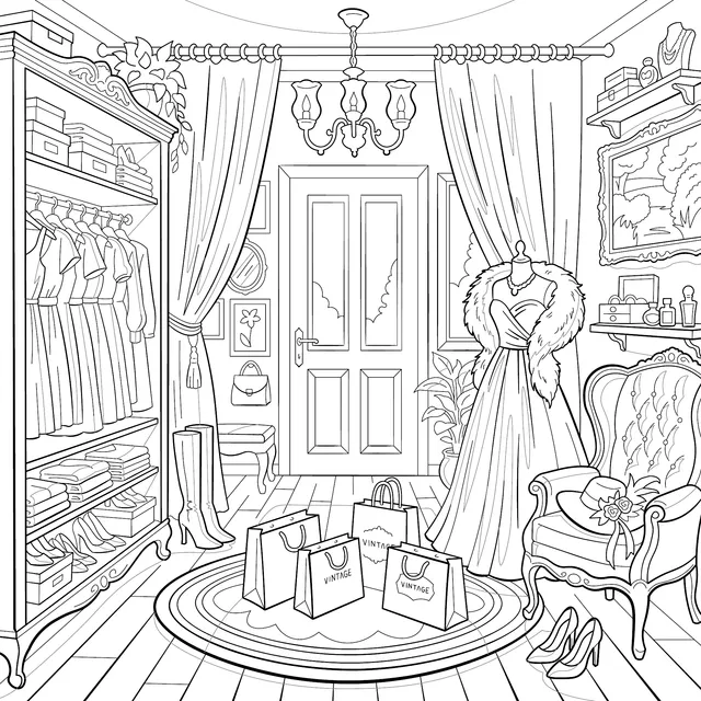 Fashionable Cloakroom