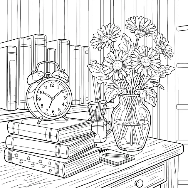 Warm Scenery on the Desk