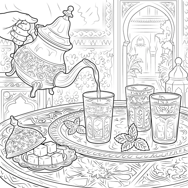 Moroccan Tea - Drinking Ambiance