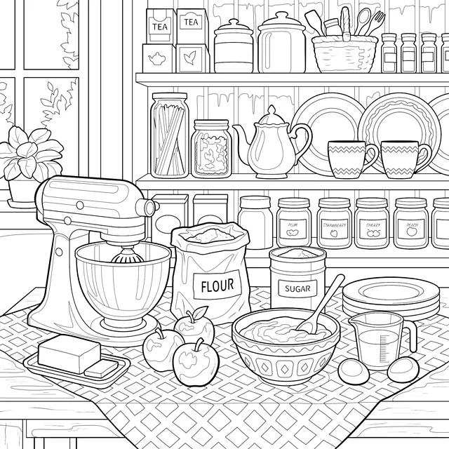 Cozy Kitchen Scene