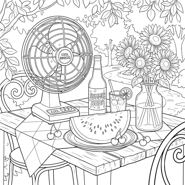 Cozy Outdoor Summer Scene
