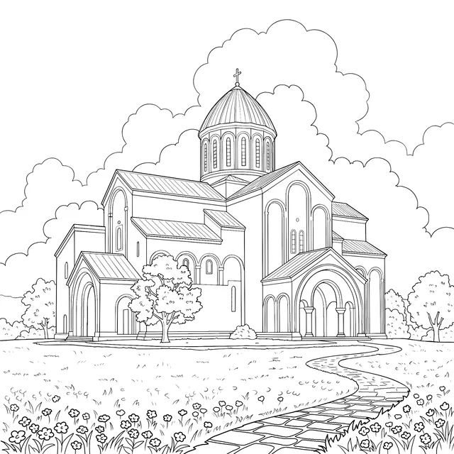 Beautiful Church Landscape