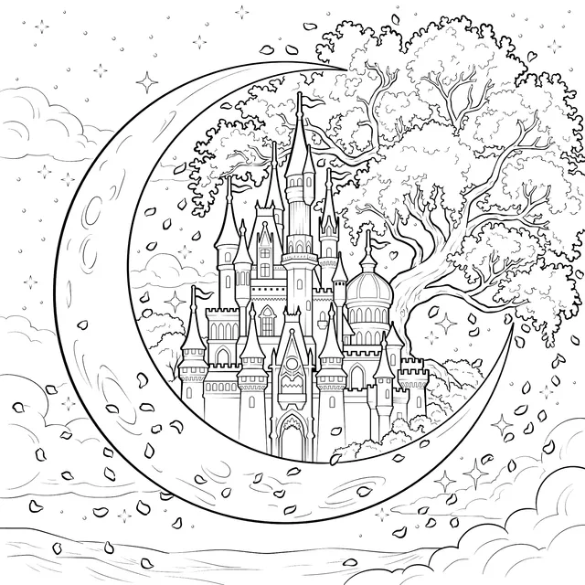 Dreamy Castle on the Moon