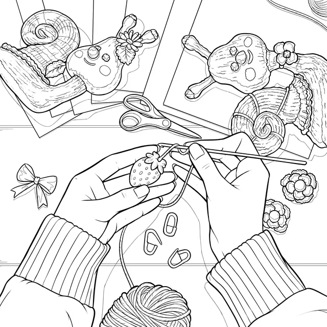 Hand - knitting Moment