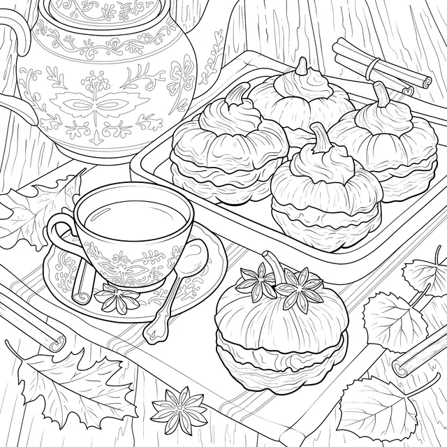 Autumn Tea - time with Pastries