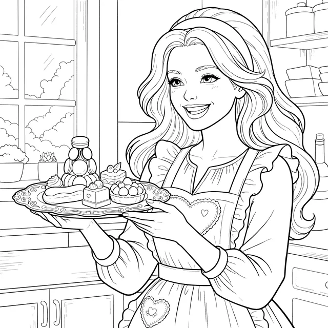 Girl Holding Desserts