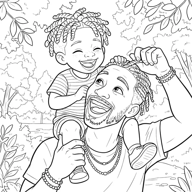 Joyful Father - Son Time