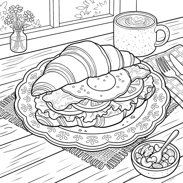 Delicious Breakfast Illustration