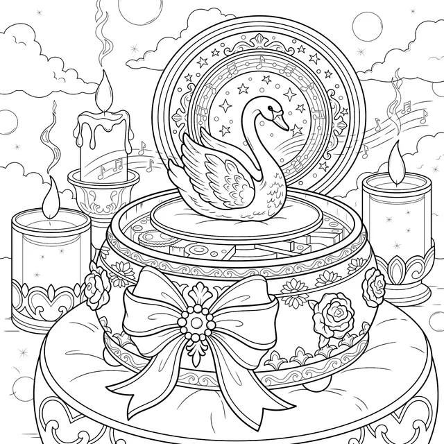 Dreamy Swan Scene