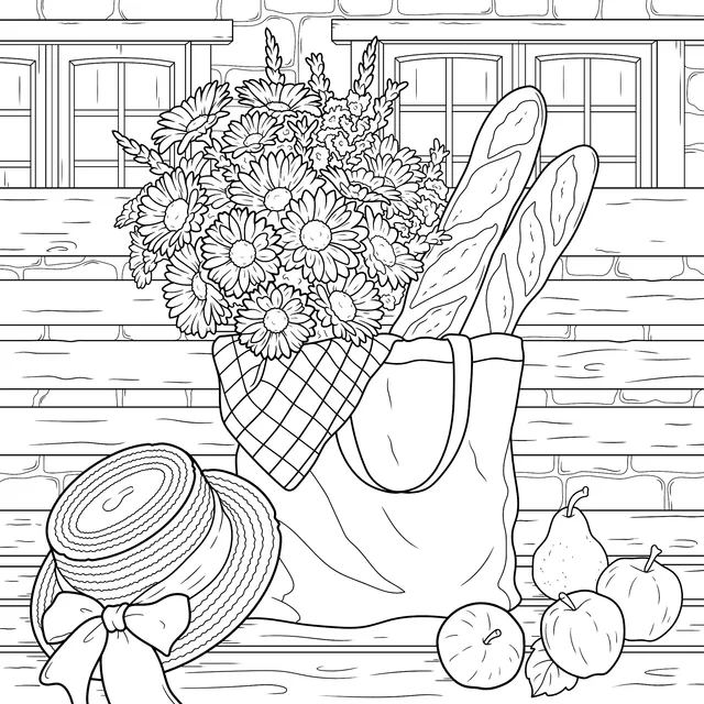Flowers and Delicacies by the Window