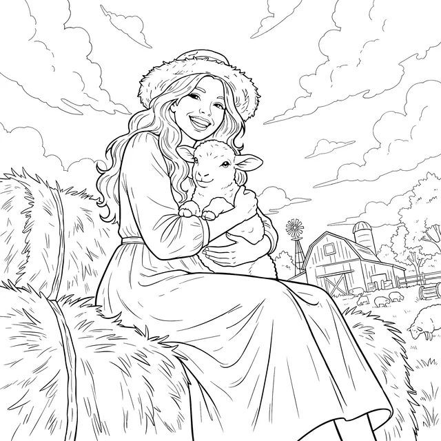 Warm Moment on the Farm