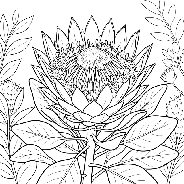 The Beauty of King Protea