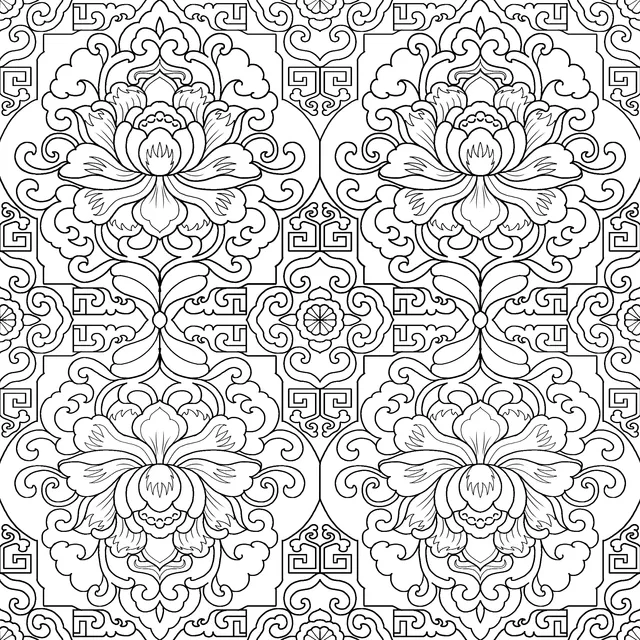 Chinese - style Floral Pattern