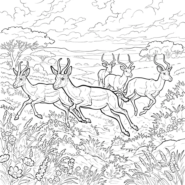Running Antelopes