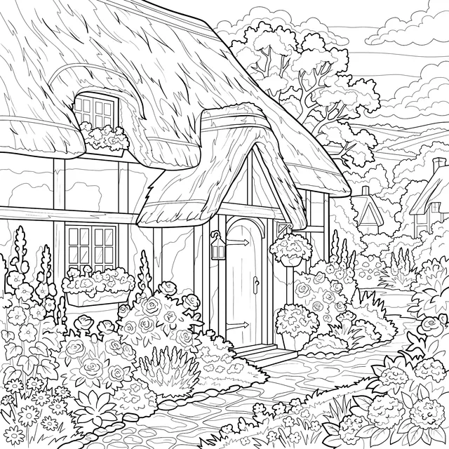 Idyllic Cottage Scenery
