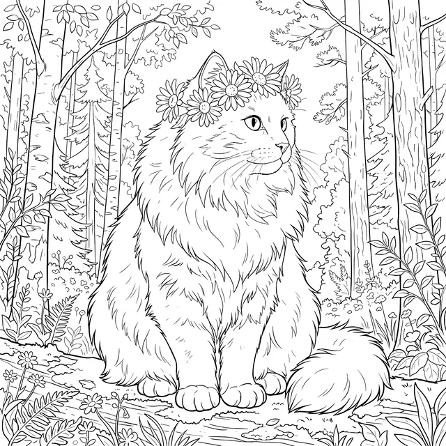 Cat in the Forest