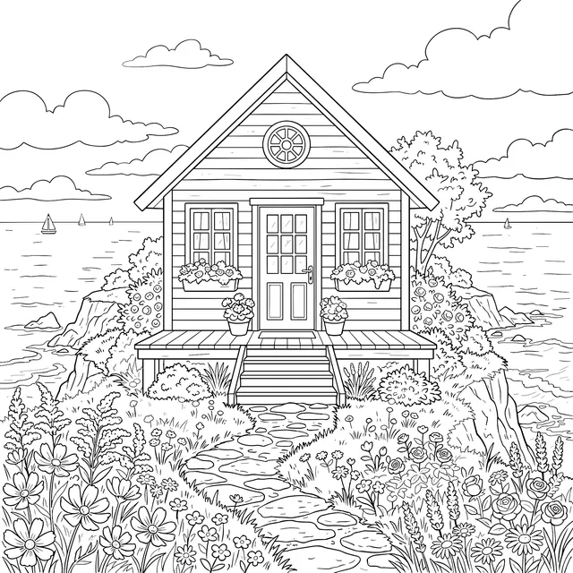 Seaside Cottage Scenery