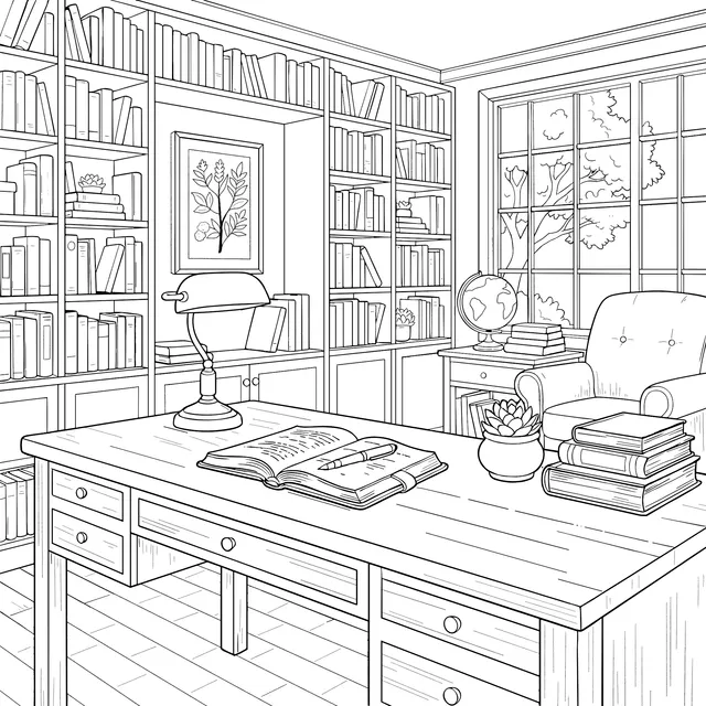 A Quiet Corner of the Study