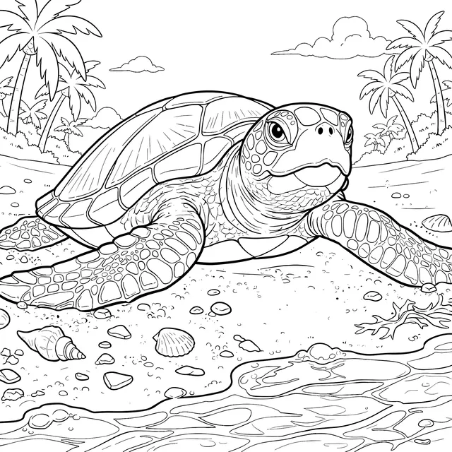 Turtle on the Beach