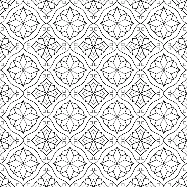 Exquisite Geometric Floral Pattern