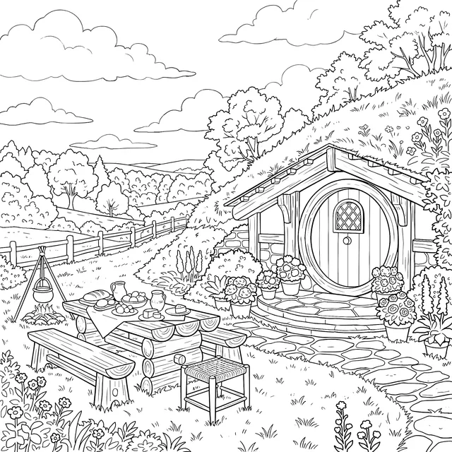 Idyllic Hobbit - style Cottage