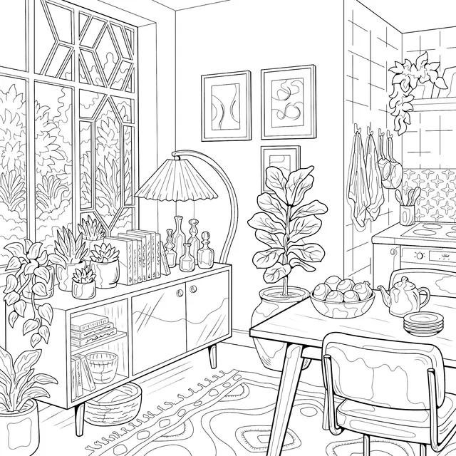 Cozy Green - plant Kitchen