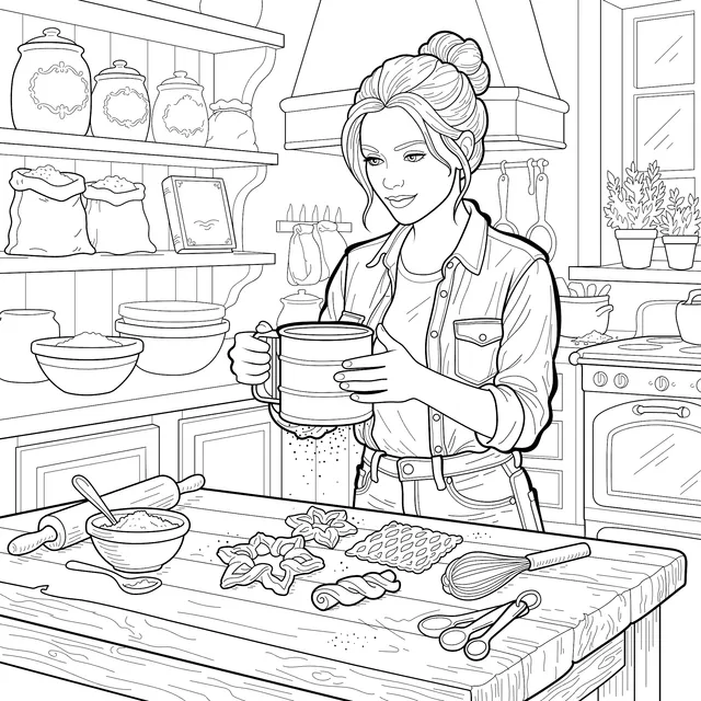 Cozy Kitchen Baking Time