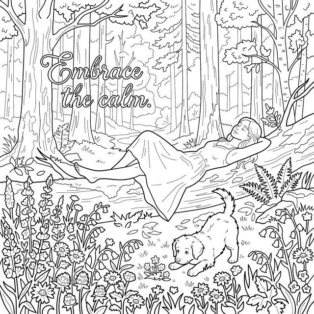 A Relaxing Moment in the Forest