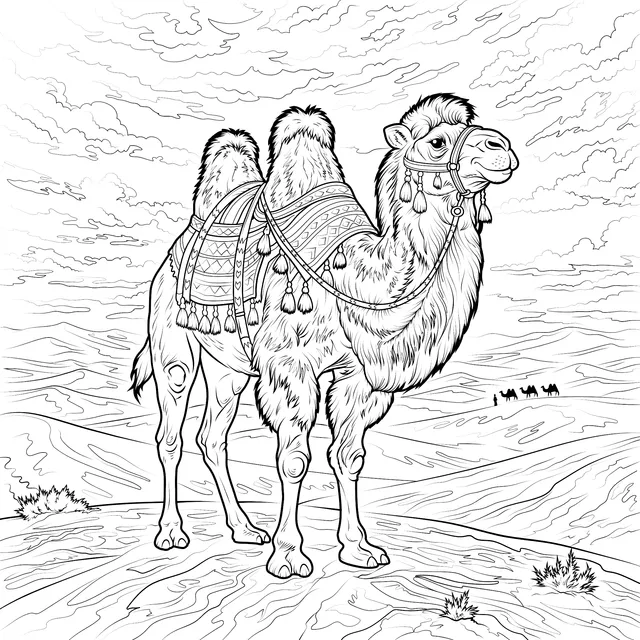 Camel in the Desert