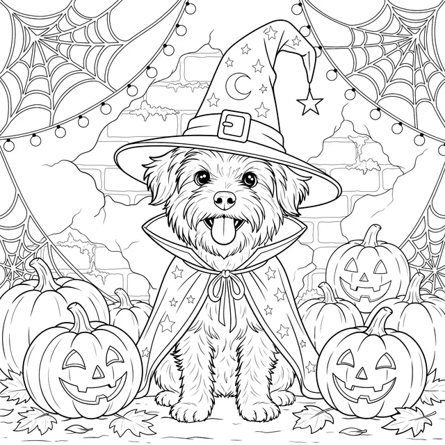 Halloween Wizard Puppy