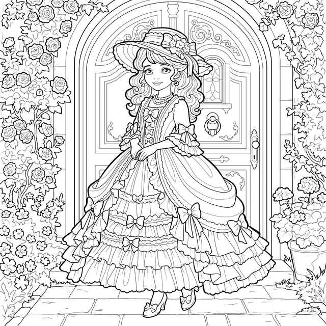 Vintage Lolita Dress Girl