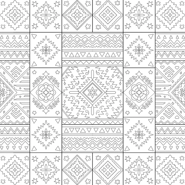 Ethnic Geometric Pattern