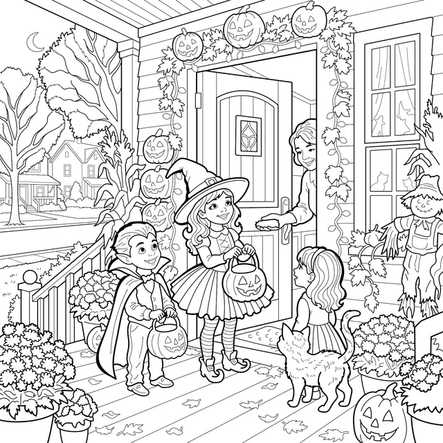 Halloween Trick-or-Treat Moment