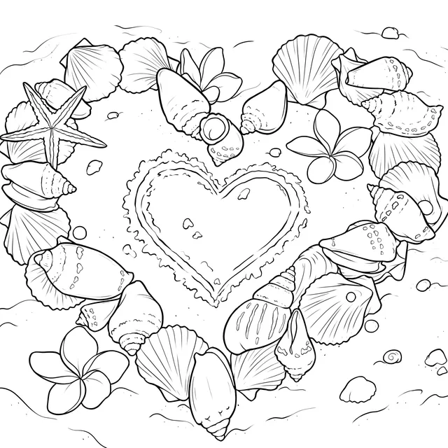 Beach Shell Heart