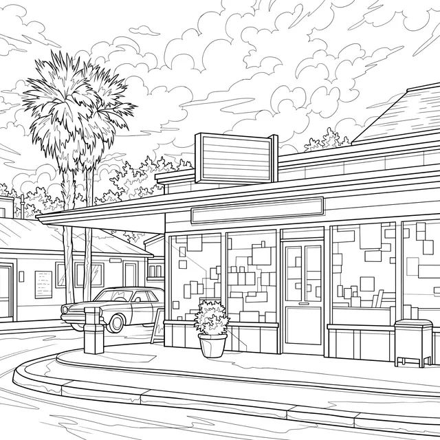 Summer Street Corner Convenience Store