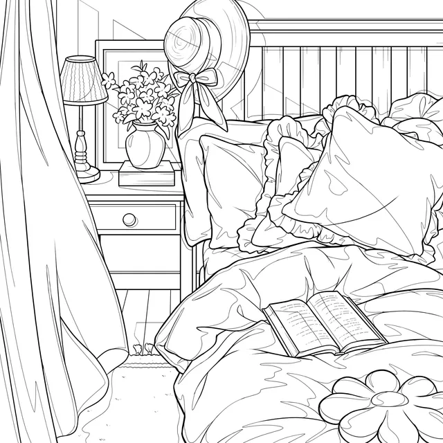 Cozy Warm Bedroom Scene