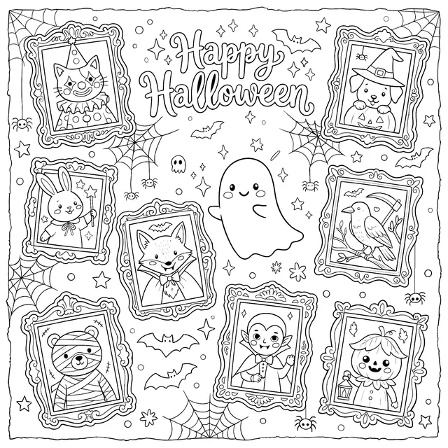 Cute Halloween Costumed Animal Portraits