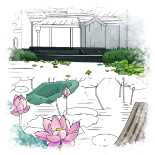 Coloring - Page Video Story: Misty Rain in Jiangnan, Immerse in Ink - Wash Poetic World